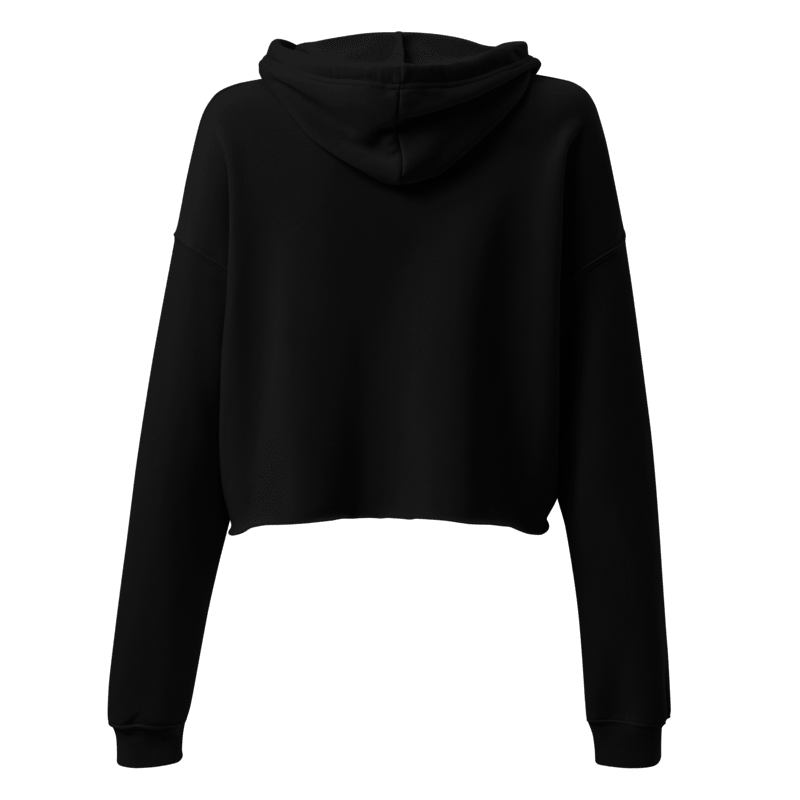 Women's Cropped Hoodie I Black