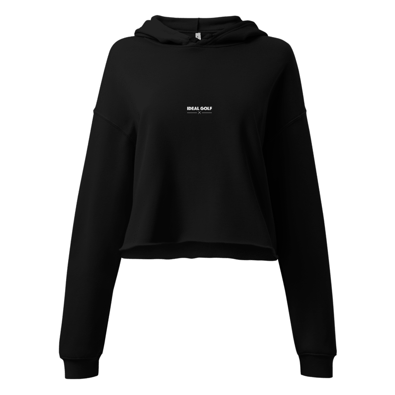 Women's Cropped Hoodie I Black