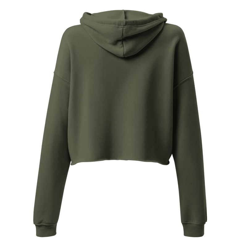 Women's Cropped Hoodie I Royal Green